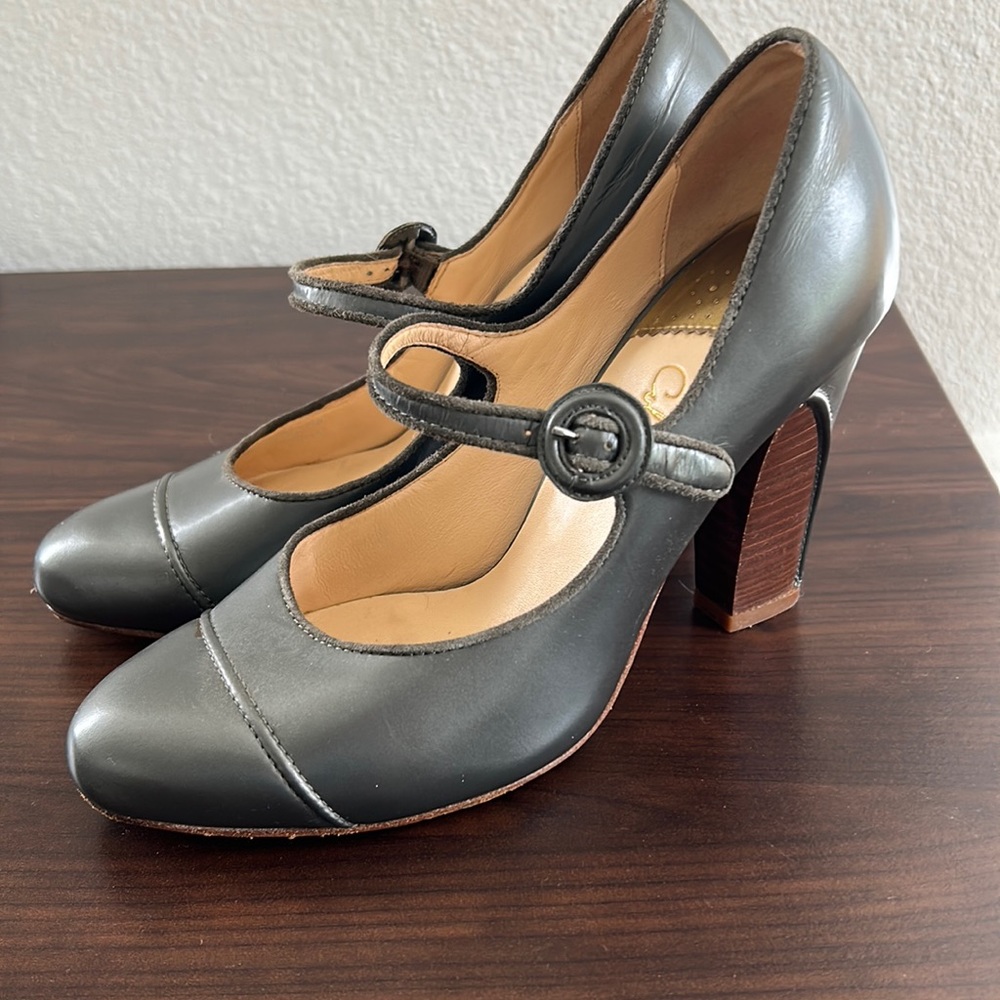 Cole Haan Silver Mary Janes